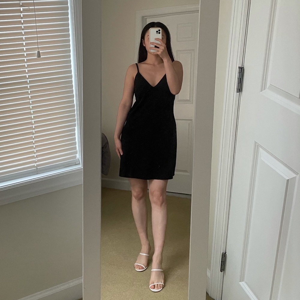 Aritzia Wilfred Free Black Mini Dress